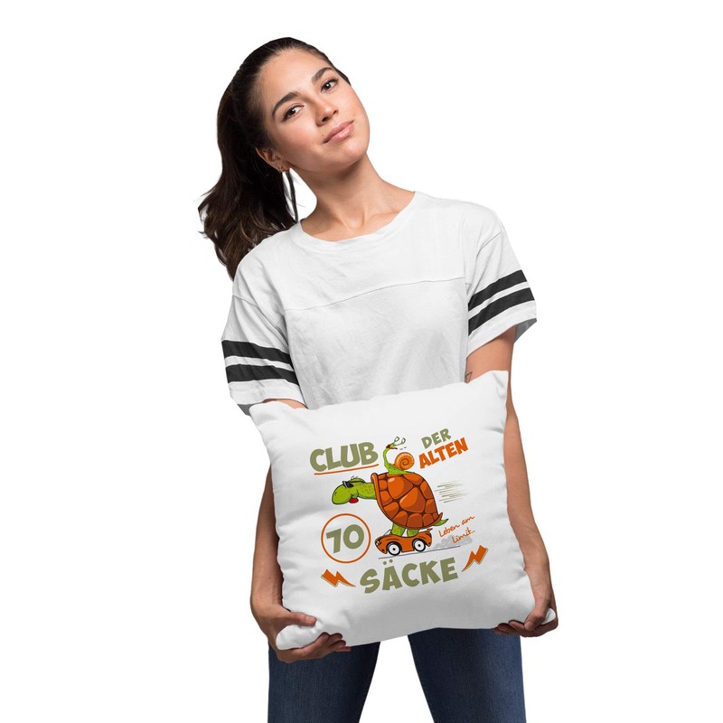 MoonWorks® Cushion cover funny ironic gift for men for 30,