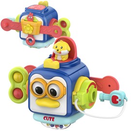 SOONYANG Activity Cube Montessori Toys, Activity Cube Toys for 1 Year Old Boy, Learning Toys for Toddlers 1-3, One Year Old Boy Birthday Gift, 1st Birthday Gifts, Travel Toys, Educational Toys