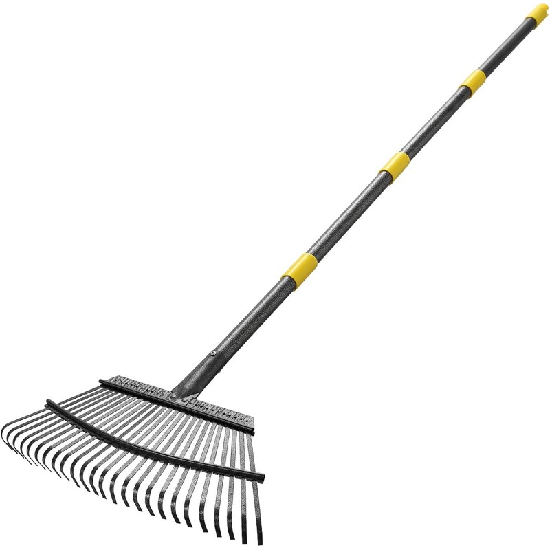 INFLATION Garden Rake for Leaves Heavy Duty Women Men Grandpas