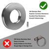 GASHER 32FT 304 Stainless Steel Hose Clamps DIY Kit, Clamps