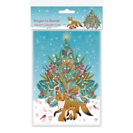 Roger La Borde - Beneath the Tree Fox Pack - Advent Calendar Card - ACC105