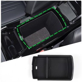 PIUGILH Car Storage Box Centre Console for V@W ID.4 X/ID.6 X/ID.6 CROZZ, Non-Slip Mat Storage Compartment for V@olk@swa@gen Accessories, Storage Box for Armrest Car Accessories
