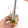 JXS 10" 255MM Stainless Steel Sturdy Cocktail Muddler, Professional Well