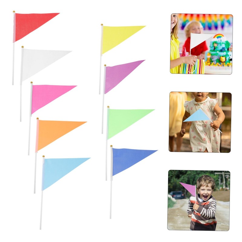 ORFOFE Hand Flags for Waving 9pcs Set of Small Flags