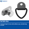 6 Sets Truck Bed Rail Bolts Nuts Cargo D-Rings Tie