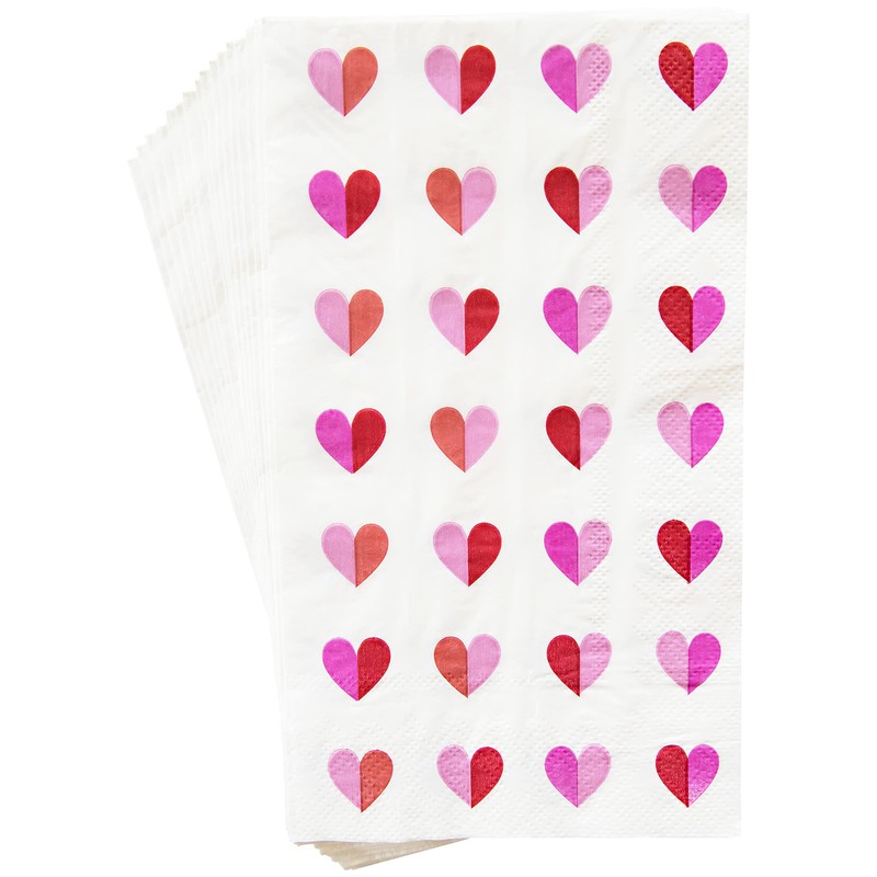 With All My Heart Guest Dinner Napkin (16 count)