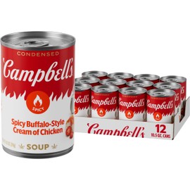 Campbell's Condensed Spicy Buffalo-Style Cream of Chicken Soup, 10.5 oz Can (Pack of 12)