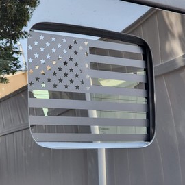 Zhizhong Rear Middle Window Decal Compatible with Jeep Gladiator JT 2020 2021 2022 2023, American Flag Back Center Sliding Window Glass Vinyl Sticker
