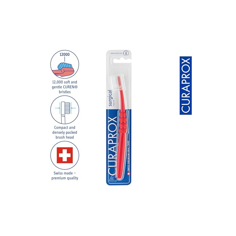 Cepillo de dientes quirúrgico Curaprox CS – Cuidado bucal posoperatorio