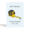 Tape Measure Birthday Card