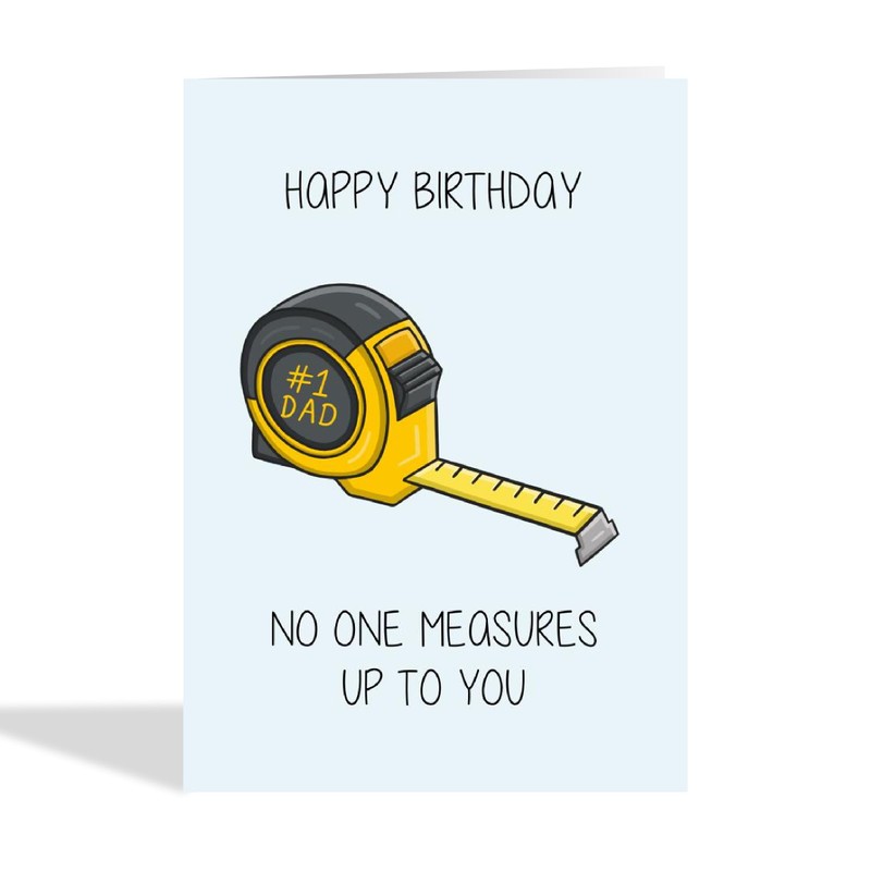 Tape Measure Birthday Card