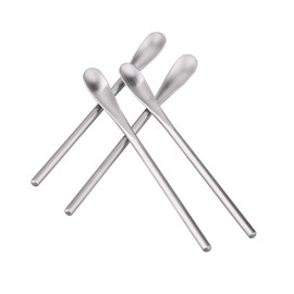 IMEEA Stainless Steel Long Spoon Stirring Stick Coffee Spoon Tea Spoon Stirrer Set of 4 Silver