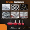maXpeedingrods 4 Pcs PVC Pipe Reamer Kit with with 1-1/2