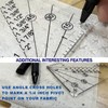 Jonnick Sew Seam Allowance Ruler and Magnetic Seam Guide for