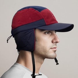 Clakllie Men's Aviator Hat Trapper Hat Windproof Winter Hat with Ear Flaps Baseball Cap Bomber Hat Russian Hat for Skiing, Ice Skating and Other Outdoor Activities, DOTP3 Navy