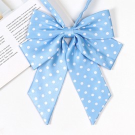 NazyJnn Large Bowtie, Bowtie, School Ribbon, Dot Pattern, Women's, Uniform Ribbon, Adjustable, Polka Dot Pattern, Cute, Cosplay, Graduation Ceremonies, School Entrance Ceremonies, Cultural Festivals