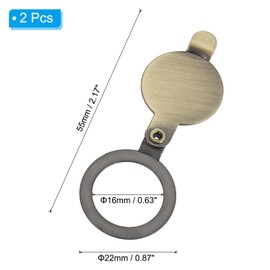 PATIKIL 5/8" Peephole Cover,Door Peephole Protector Privacy Door Viewer Cover for Home Security Apartment Hotel,Bronze 2pcs