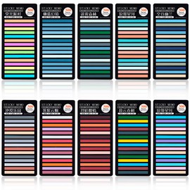 Pack of 3000 Sticky Notes, Transparent Sticky Notes, Sticky Notes, Pastel Sticky Notes Set for Page Marking - Ideal for Office, School & Home