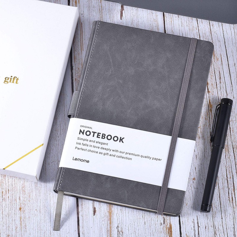 Lemome Thick Classic Notebook with Pen Loop - A5 College