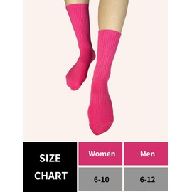 Ribbed Knit Athletic Socks for Women Men Cotton Breathable Running Crew Sock Casual Comfort for Sports Black Medium