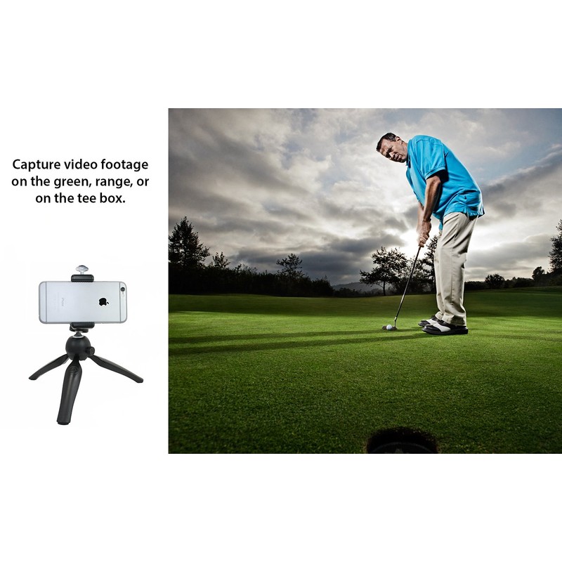 Golf Gadgets® - Folding Tripod Swing Recording System | Smartphone