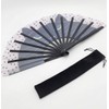 Modern Cat Face Picture, Large Folding Fan, Length 13.4 inches