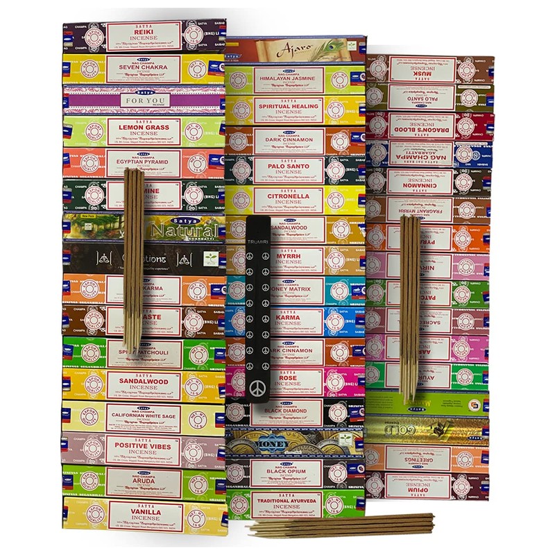 Satya Incense Sticks Variety Pack of 12 Randomly Selected Fragrances