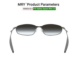 Mryok Replacement Earsocks Nosepieces Kits for Oakley Square Wire 2.0 Sunglasses - Gray
