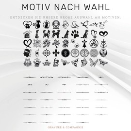 Street Sign with Drawing - House Number PVC Decoration - Engraving Plate to Personalise 15 x 10 cm - 21 Colours and 39 Motifs Available (Red + Drawing)