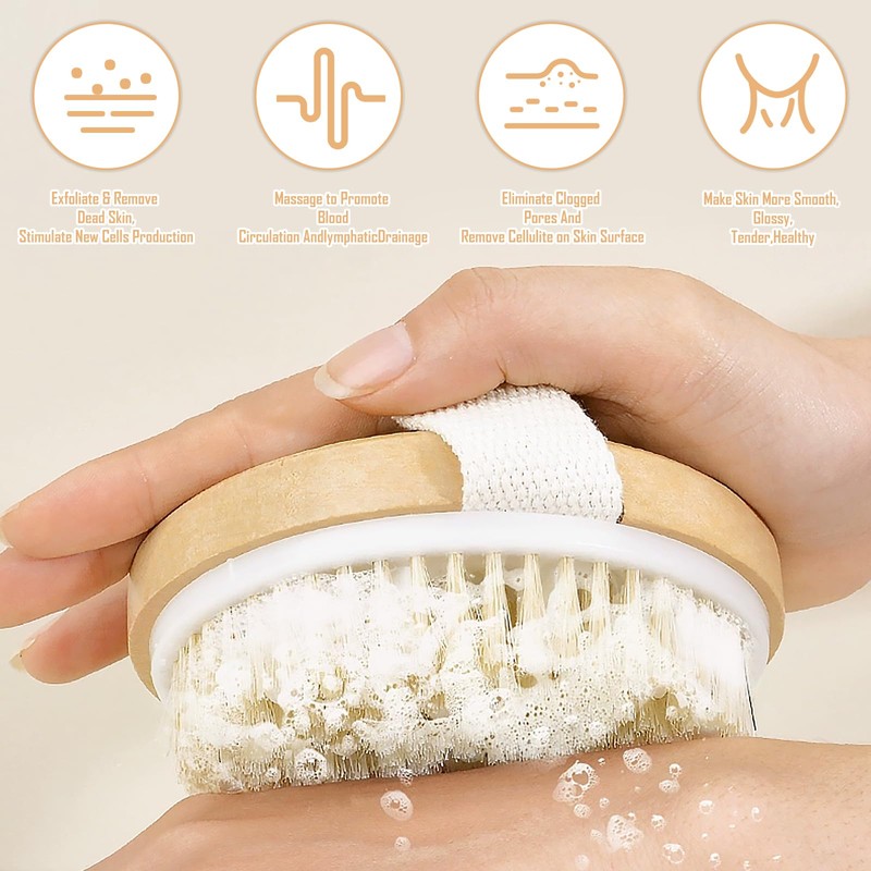 AKONE Dry Brush Lymphatic Drainage Pack of 2, Wild Boar