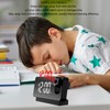 Projection Alarm Clock USB Rechargeable White Light Snooze Function Adjustable