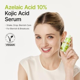 PURITO Azelaic Acid 10% + Kojic Acid + Tea Tree Facial Serum | for Acne & Marks, Breakouts | High-Level Azelaic Acid 10% | Korean skincare, 30mL 1.01 fl.oz