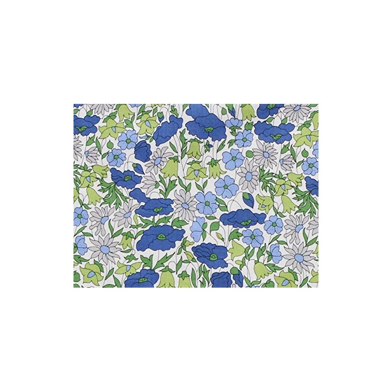 DDintex Floret LONDON Cushion Cover Poppy & Daisy Green 45x45cm