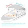 Bimini Top Replacement Canvas Canopy for Boat with Storage Boot,