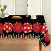 Horaldaily Back to School Black Tablecloth 60×84 Inch Rectangular, First