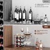 Nuovoware Wine Racks Countertop, Wine Bottle Holder for 6 Bottles
