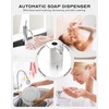 MTYGK Automatic Soap Dispenser Touchless, 6-Level Adjustable,13.5oz/400ml Rechargeabled Wall Mounted