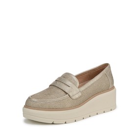 Dr. Scholl's Shoes Women's Nice Day Max Loafer, Gold, 8