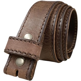 Italian Genuine Leather Belt Strap Brown 40
