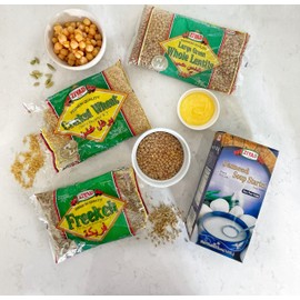 Ziyad Premium Quality Wheat Whole– Finely Ground, Smooth Wheat Cereal – High Fiber, No Cholesterol/Salt – Vitamin-Enriched, Vegan – Quick 30 Min Prep – Versatile for Sweet & Savory Dishes, 1 pound