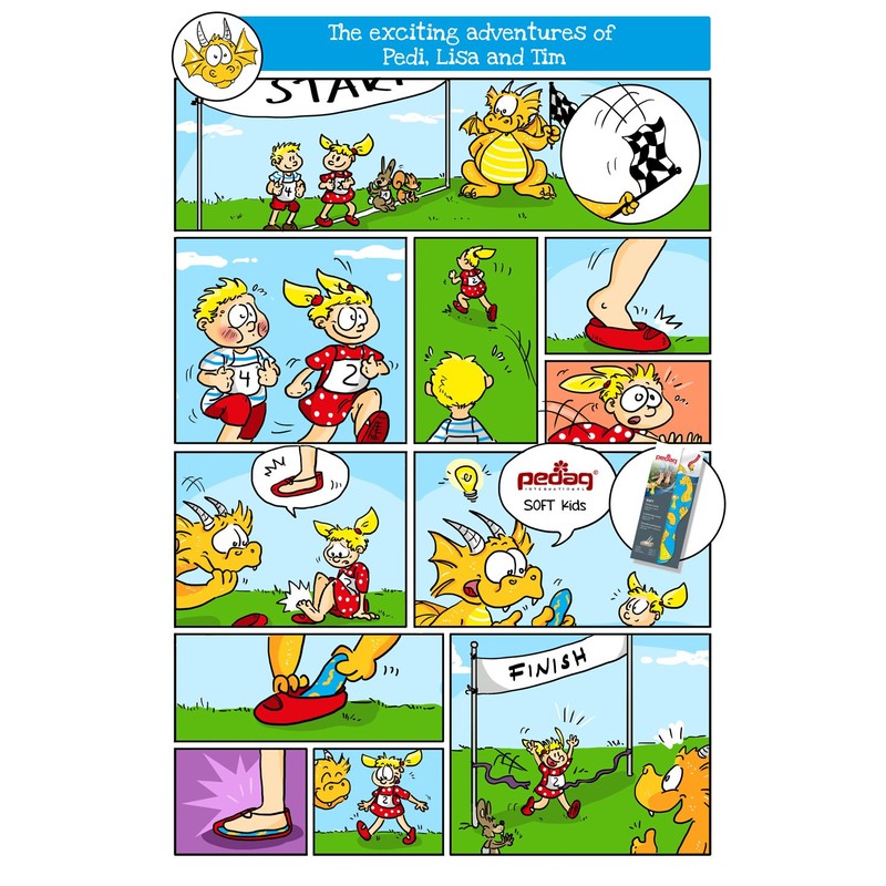 Pedag Kid's Soft Foam Insole, Little Kid Ch 12/13-EU 30/31,