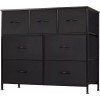 JHK 7 Drawers Metal Frame Dresser for Bedroom Clothes Drawer