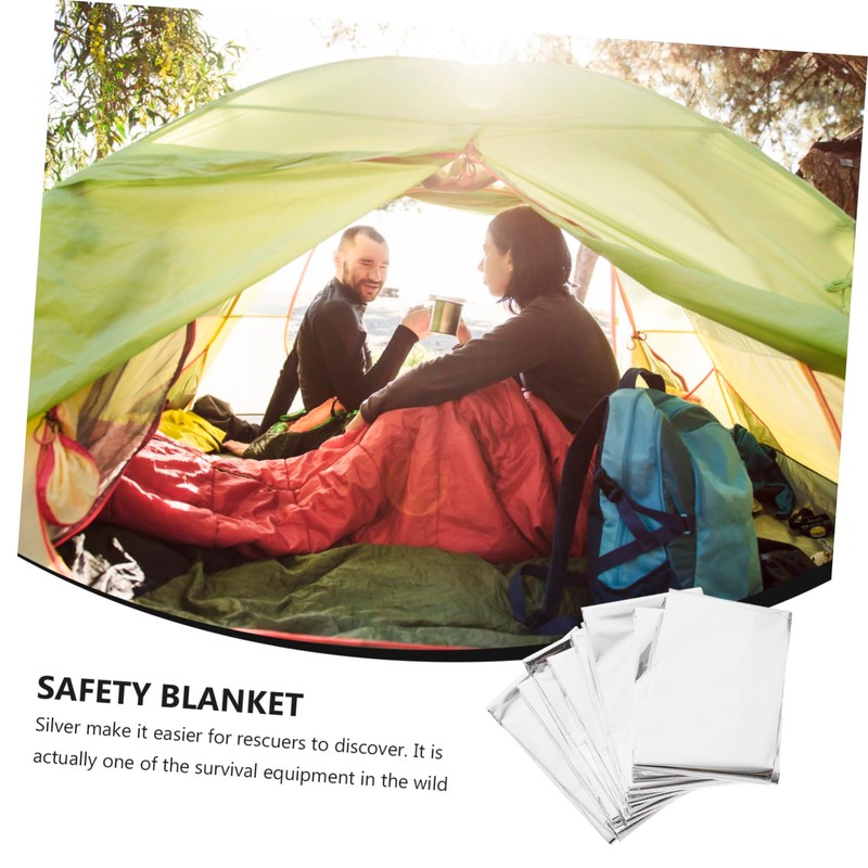 NOLITOY 1pc Outdoor Emergency Foil Blanket Multi Use Thermal Insulation