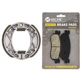 NICHE Brake Pad with Show Set for Yamaha TW200 XT225 3C5-25805-00-00 4KN-W253E-11-00 Front Rear Organic
