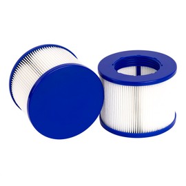 YanBan 2pcs Type VI Filter Replacement Compatible With GYMAX SPA, for Most Hot Tub, Inflatable Swimming Pool Filter