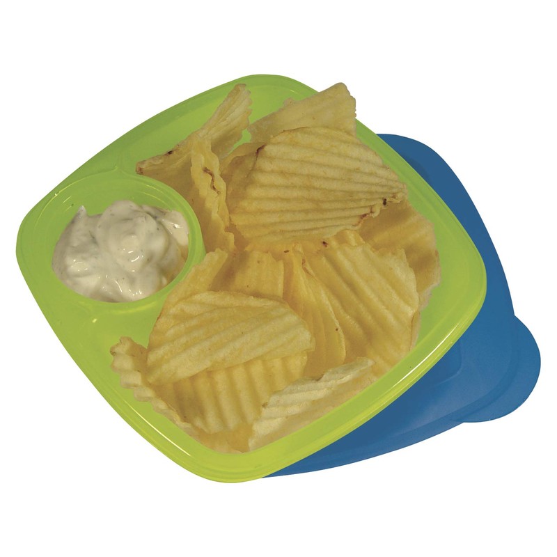 Take A Dip 2 the Side Blue-Green Food Storage Snack