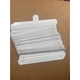 Downspout Straps ALUMINUM STRAP AROUND GUTTER DOWNSPOUT STRAPS 2x3 WHITE