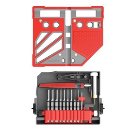 Real Avid Master Bench Block Pro-Kit - Non-Marring Armorers Block, Roll Pin Punch Set & Standard Pin Punch Set + Hammer with 4 Interchangeable Heads