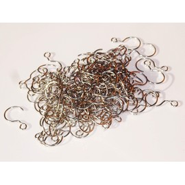 160 Chrome S Shape Hooks in Metal 18mm 0.7 Inches for Hanging Chandelier Light Garlands Crystals Drops Lamp Parts Components Lighting Restoration or to Hang Display Crafts Beading