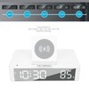 10W Digital Alarm Clock One Button Lifting LED Mirror Electronic